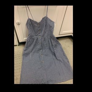 Potter’s Pot Blue Gingham Button Down Dress